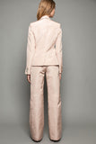  PENDA • Luxury Designer Fashion  • Faille seta silk Pants • Back