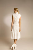  PENDA • Luxury Designer Fashion  • Crepe de chine dress • Back • SS20
