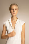  PENDA • Luxury Designer Fashion  • Crepe de chine dress • Detail zip • SS20