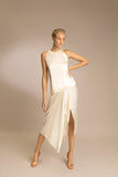  PENDA • Luxury Designer Fashion  • Festive Satin Top • Front • SS20