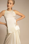  PENDA • Luxury Designer Fashion  • Festive Satin Top • Front detail • SS20