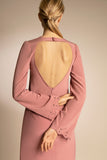  PENDA • Luxury Designer Fashion  • Stretch Crepe de chine dress • Back Detail • SS20