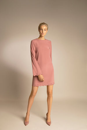  PENDA • Luxury Designer Fashion  • Stretch Crepe de chine dress • Front • SS20