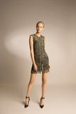  PENDA • Luxury Designer Fashion  • Sustainable Muslin printed and embroidered dress • Front • SS21