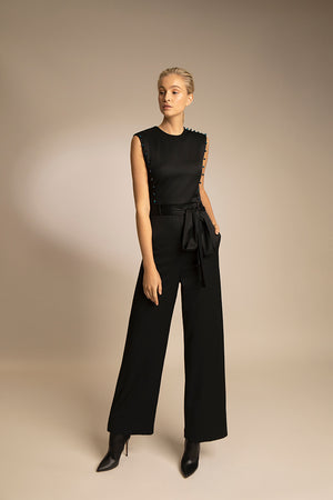  PENDA • Luxury Designer Fashion  • Sustainable Wool Jumpsuit • Front • SS20